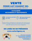 Catalogue de la machinerie - Vente Ferme Lait Charest Inc.